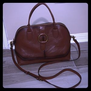Frye cognac leather handbag